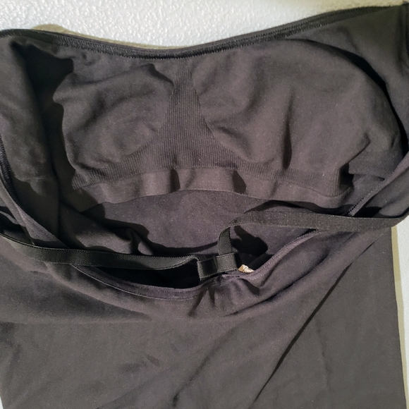 Body By Victoria Black Cami Camisole Stretch Tank Top Sz Large Adjustable Straps - Picture 12 of 12